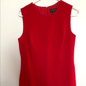 Red shift dress